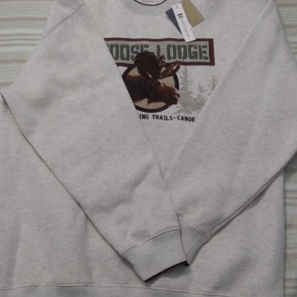 Croft & Barrow Moose Lodge Crewneck Sweatshirt - Picture 3 of 11